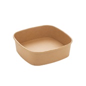 PAP14024PE Χάρτινο μπωλ Kraft 17x17xΥ5cm, 900ml, μιας χρήσης, Sabert