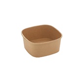 PAP14016NPE Χάρτινο μπωλ Kraft 13x13xΥ5.6cm, 580ml, μιας χρήσης, Sabert