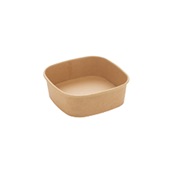 PAP14012PE Χάρτινο μπωλ Kraft 13x13xΥ4.3cm, 400ml, μιας χρήσης, Sabert