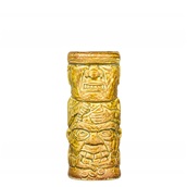 FACE-45/YEBR Κούπα Tiki 45cl, φ6.6x16.8cm, κιτρινο-καφέ, Πορσελάνης, Ελληνικής κατασκευής