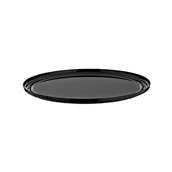 GFT-13/BLACK Δίσκος πλαστικός PC, φ38cm, χωρίς κάλυμμα, μαύρος