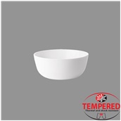 TOL-SB-19 Σαλατιέρα Οπαλίνης 19 cm, Λευκή, Tempered, Σειρά Toledo, Bormioli Rocco