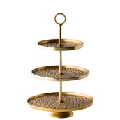 WCC302520 Εταζιέρα "Gold" 3 επιπέδων, φ30/φ25/φ20cmxΥ47cm, Stylepoint