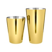 LUMIAN.0181 Shaker Yokai Boston Tin 28oz/17.5cm & Half Tin 18oz/12.5cm, INOX 18/10, χρυσό, Lumian