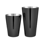 LUMIAN.0184 Shaker Yokai Boston Tin 28oz/17.5cm & Half Tin 18oz/12.5cm, INOX 18/10, μαυρο, Lumian