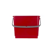 LINE-4LT/RD Κουβάς κόκκινος, 4lt, 17x26x20cm, για τρόλλεϋ TTS Cleaning