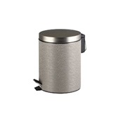 MA-812001 Κάδος με πεντάλ (pedal bin), 5 λίτρων, 20.3x28cm, σειρά EXCLUSIVE, μεταλλικός, γκρι