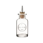 ELIXIR-NO-2 Dash Bottle κρυσταλλίνης 10cl, με κεραστήρι φελού, φ5.2x14.2cm, In-Situ