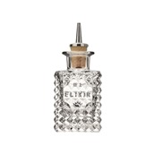 ELIXIR-NO-1 Dash Bottle κρυσταλλίνης 10cl, με κεραστήρι φελού, φ5.7x13.5cm, In-Situ