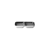 GA-A-RB2-1810 Μπωλ πορσελάνης 10x18cm, δίχωρο, γκρι, GALAXY-A, LUKANDA