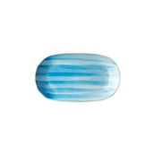 SH-B-OP-24 Πιάτο οβάλ πορσελάνης 24cm, γαλάζιο, SHINE-B, LUKANDA