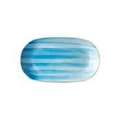 SH-B-OP-29 Πιάτο οβάλ πορσελάνης 29cm, γαλάζιο, SHINE-B, LUKANDA