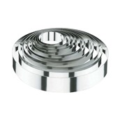 TSR-66119 Τσέρκι στρογγυλό INOX 18/c(0.5mm) φ24x5cm