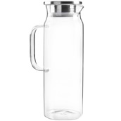 IBILI.626015 Γυάλινη κανάτα 1.5Lt, 9xΥ28cm, INOX καπάκι με σφράγισμα σιλικόνης, IBILI