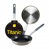 IBILI.490028 Τηγάνι αλουμινίου TITANIUM αντικολλητικό, αφαιρούμενο χέρι σιλικόνης, φ28xΥ6cm, Induction, IBILI