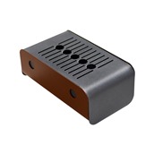 551-C Σταχτοδοχείο Επιτοίχιο μεταλλικό, 23.5x13.2xΥ18.7cm, Corten, Stil-Casa Italy