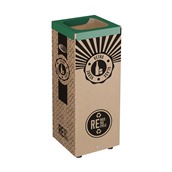 PUC60-VE Κάδος Eco Χάρτινος, 60L, 28x28xΥ70cm, ανακύκλωσης γυαλιού, Stil-Casa Italy