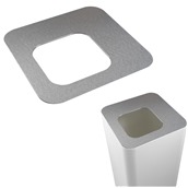 PC6-AS Κάλυμμα κάδου 30x30cm, Απορριμμάτων, Σατινέ, Stil-Casa Italy