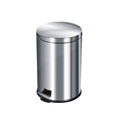 CRP12-A Κάδος απορριμάτων INOX με πεντάλ 12 λίτρων, φ25xΥ40cm, Stil-Casa Italy