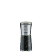 6940 Μύλος Πιπεριού, Inox 18/10+γυαλί, ύψος 145mm, Bisetti Italy