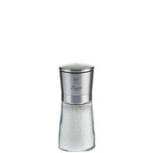 6940S Μύλος Αλατιού, Inox 18/10+ γυαλί, ύψος 145mm, Bisetti Italy