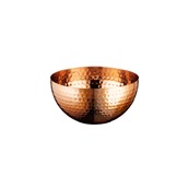P2104 Μπωλ/Φρουτιέρα INOX, σε χρώμα χαλκού (copper), σφυρήλατη, φ20xΥ10cm, Leone