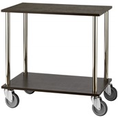 V430451002 Τρόλεϊ σερβιρίσματος GUERIDON, 80x50xΥ80cm, σκούρο δρυς, abert Ιταλίας