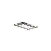 P2109 Δίσκος παρουσίασης INOX, σφυρήλατος, 20x11x1.3cm, Leone