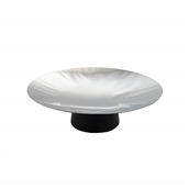 V333224004 Πιατέλα παρουσίασης Buffet ανάγλυφη, INOX, φ31cm, με βάση 7cm, abert Ιταλίας