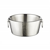 P2106 Σαμπανιέρα INOX με 2 κρίκους, σφυρήλατη, φ37.5xΥ17cm, Leone