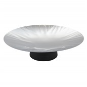 V333224006 Πιατέλα παρουσίασης Buffet ανάγλυφη, INOX, φ42cm, με βάση 7cm, abert Ιταλίας