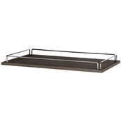 V430451T02 Προέκταση Bar για τρόλεϊ σερβιρίσματος GUERIDON, 80x50xΥ7.3cm, σκούρο δρυς, abert Ιταλίας