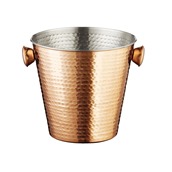 P2102 Σαμπανιέρα INOX σε χρώμα χαλκού (copper), σφυρήλατη, φ23.5xΥ21.5cm, Leone