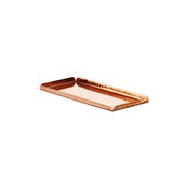 P2110 Δίσκος παρουσίασης INOX, σε χρώμα χαλκού (copper), σφυρήλατος, 25.5x11.5x1.3cm, Leone