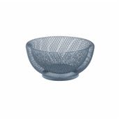 AVARI22338 Φρουτιέρα μεταλλική, φ25.5xΥ13cm, μπλε, abert Ιταλίας
