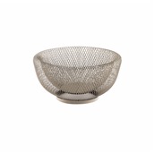 AVARI22347 Φρουτιέρα μεταλλική, φ25.5xΥ13cm, μπεζ, abert Ιταλίας