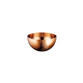 P2119 Μπωλ/Φρουτιέρα INOX, σε χρώμα χαλκού (copper), σφυρήλατη, φ15xΥ8cm, Leone