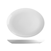 BAS3032 Πιάτο οβάλ πορσελάνης 32cm, σειρά Basic, G.BENEDIKT