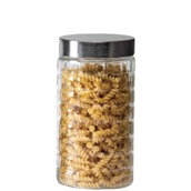 BORO-1222 Δοχείο Γυάλινο 1.7 λίτρα, φ12xΥ22cm, με καπάκι INOX βιδωτό