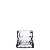 PAS.420194 Γυάλινο Ποτήρι Σκαλιστό Χαμηλό, 30cl, φ9x8.5cm, LEAFY, PASABAHCE