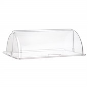 GFM-11 Κάλυμμα (καπάκι) Roll-Top, πλαστικό PC για δίσκο GN1/1, διάφανο (ο δίσκος ΔΕΝ περιλαμβάνεται)