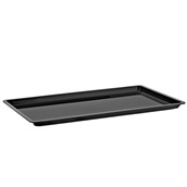 GFT-11/BLACK Δίσκος πλαστικός PC, GN1/1 (53x32.5cm), χωρίς κάλυμμα, μαύρος