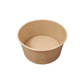BW-15-750 Μπωλ 750ml, Φ14.5xΥ7cm, Χάρτινο Kraft, μιας χρήσης