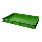 VAS007-6018 Κουτί ζύμης PEHD, 60x40x7cm, πράσινο, Ιταλίας