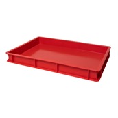 VAS007-3020 Κουτί ζύμης PEHD, 60x40x7cm, κόκκινο, Ιταλίας