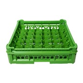 KIT-2-6X6 Μπασκέτα Πλυντηρίου 50x50cm, 36 χωρίσματα, για ποτήρια ύψους 65 έως 160mm, πράσινο