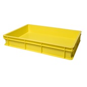 VAS010-1016 Κουτί ζύμης PEHD, 60x40x10cm, κίτρινο, Ιταλίας