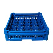 KIT-2-5X5 Μπασκέτα Πλυντηρίου 50x50cm, 25 χωρίσματα, για ποτήρια ύψους 65 έως 160mm, μπλε
