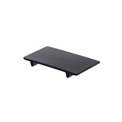 T8275 Δίσκος Μελαμίνης (Sushi Tray) 27x18x2.3cm, με πόδια, μαύρος, Leone