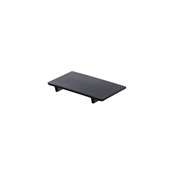 T8274 Δίσκος Μελαμίνης (Sushi Tray) 20.8x12x2.3cm, με πόδια, μαύρος, Leone